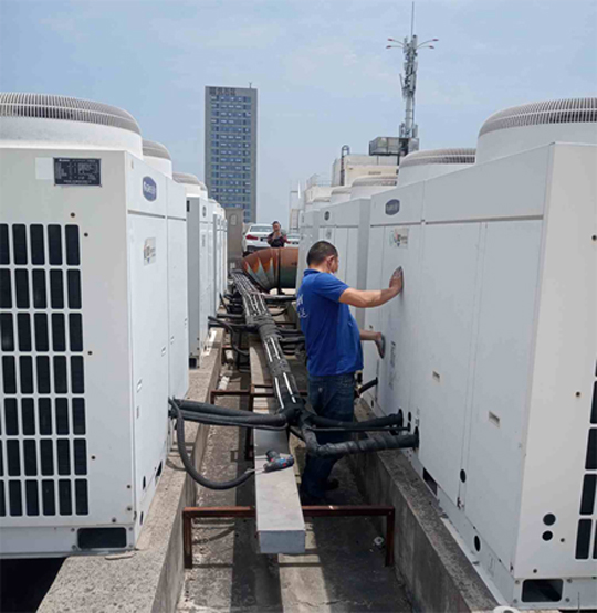 四方台中央空调制热和不制冷系统维修方法